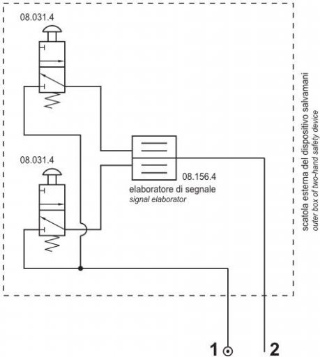 Zawór sterowania dwuręcznego kompletny, fi6